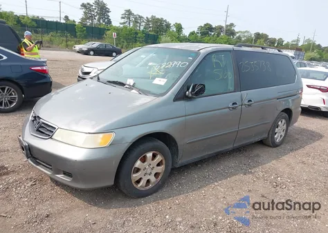 2002 Honda Odyssey Ex-L from USA, damaged, VIN 2HKRL18992H572990